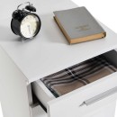 Κομοδίνο - Συρταριέρα γραφείου Trendline Megapap χρώμα λευκό 40x39x57εκ.