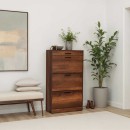 Παπουτσοθήκη Flat Megapap 18 ζεύγων χρώμα καρυδί 75x29x128εκ.