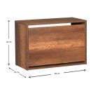 Παπουτσοθήκη 6 ζεύγων Step Megapap χρώμα καρυδί 60x30x42εκ.