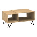 Τραπεζάκι σαλονιού Don Megapap χρώμα φυσικό οξιάς 90x55x44εκ.