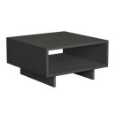 Τραπεζάκι σαλονιού Hola Megapap χρώμα ανθρακί 60x60x32εκ.
