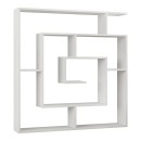 Βιβλιοθήκη Labirent Megapap χρώμα λευκό 125x22x129εκ.