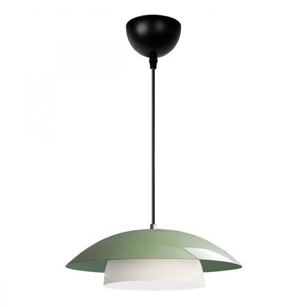 Φωτιστικό οροφής Eliora Megapap E27 μεταλλικό μονόφωτο χρώμα μέντα Ø36x100εκ.