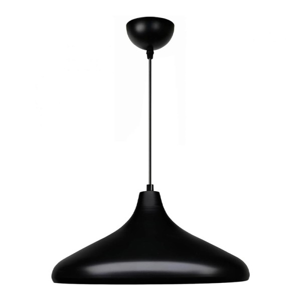 Φωτιστικό οροφής Lela Megapap E27 μεταλλικό μονόφωτο χρώμα μαύρο Ø31x100εκ.