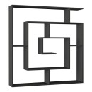 Βιβλιοθήκη Labirent Megapap χρώμα ανθρακί 125x22x129εκ.