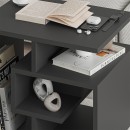 Τραπεζάκι βοηθητικό Labirent Megapap χρώμα ανθρακί 54x40x45εκ.