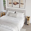 Κομοδίνο Elos Megapap σετ 2 τεμαχίων χρώμα sapphire oak - ανθρακί 25x27x60εκ.