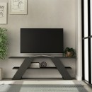 Έπιπλο τηλεόρασης Farfalla Megapap χρώμα ανθρακί 120x33,5x40εκ.