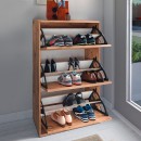 Παπουτσοθήκη Nave Megapap 18 ζευγών χρώμα pine oak 73,6x24x110εκ.