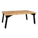 Τραπεζάκι laptop Sidon Megapap χρώμα pine oak 60x35,5x23,5εκ.