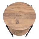 Τραπεζάκι βοηθητικό Argento Megapap χρώμα pine oak 43x43x60εκ.