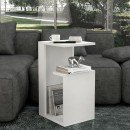 Τραπεζάκι βοηθητικό Rosana Megapap χρώμα λευκό 35x29,5x60εκ.