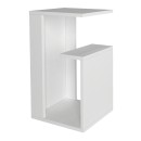 Τραπεζάκι βοηθητικό Rosana Megapap χρώμα λευκό 35x29,5x60εκ.