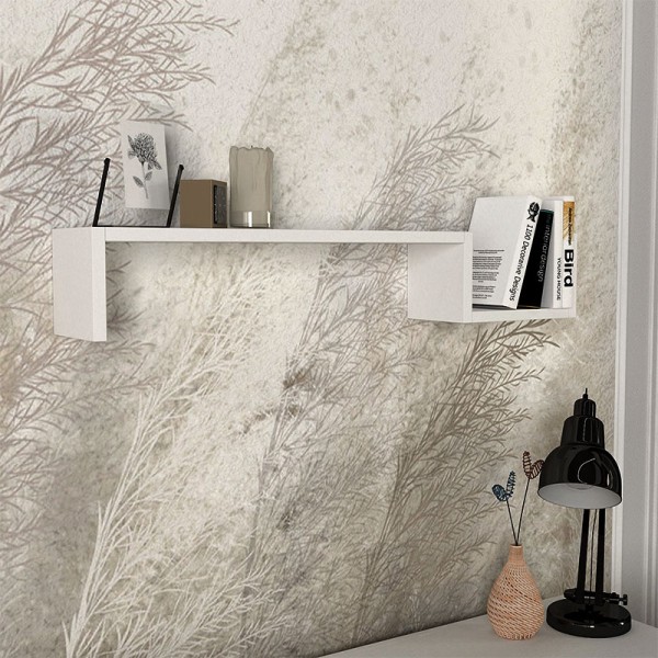 Ραφιέρα τοίχου Happy Megapap χρώμα λευκό 87,4x14,5x14,5εκ.