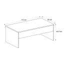 Τραπεζάκι σαλονιού Devon Megapap με σερβιτόρο χρώμα sapphire oak 110x60x44,8εκ.