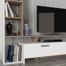Σύνθεση τηλεόρασης Simal Megapap με LED χρώμα λευκό - cordoba 168,2x31,3x120εκ.