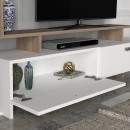 Σύνθεση τηλεόρασης Simal Megapap με LED χρώμα λευκό - cordoba 168,2x31,3x120εκ.