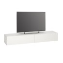 Έπιπλο τηλεόρασης επιτοίχιο Espanse Megapap χρώμα λευκό 241,8x31,7x30εκ.