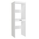 Έπιπλο πλυντηρίου - στεγνωτηρίου Fika Megapap χρώμα λευκό 67x61,8x198,5εκ.