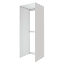 Έπιπλο πλυντηρίου - στεγνωτηρίου Zakar Megapap χρώμα λευκό 70x60x180εκ.