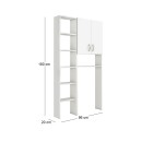 Έπιπλο πλυντηρίου Make Megapap χρώμα λευκό 96x20x180εκ.