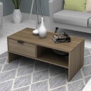 Τραπεζάκι σαλονιού Galaxy Megapap χρώμα καρυδί 100x50x42εκ.