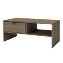 Τραπεζάκι σαλονιού Galaxy Megapap χρώμα καρυδί 100x50x42εκ.