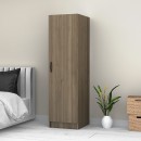 Ντουλάπα ρούχων Victoria Megapap μονόφυλλη χρώμα καρυδί 50x60x181εκ.