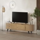 Έπιπλο τηλεόρασης Gentle Megapap χρώμα sapphire oak 180x40x52εκ.