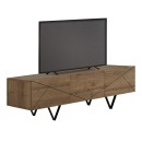 Έπιπλο τηλεόρασης Jakomen Megapap χρώμα ανοιχτό καρυδί 160x36,8x43εκ.