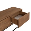 Έπιπλο τηλεόρασης Amedeo Megapap χρώμα καρυδί 180x40x50εκ.