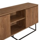 Μπουφές Amedeo Megapap χρώμα καρυδί 140x36x72εκ.