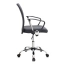 Καρέκλα γραφείου Avelon Megapap από τεχνόδερμα χρώμα μαύρο 60x56x94/103εκ.