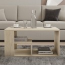 Τραπεζάκι σαλονιού Rodom Megapap χρώμα travertine 80x50x40εκ.