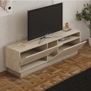 Έπιπλο τηλεόρασης Koza Megapap χρώμα travertine 160x40x45εκ.