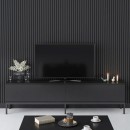 Έπιπλο τηλεόρασης Lord Megapap χρώμα μαύρο 180x30x47εκ.