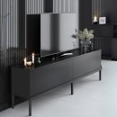 Έπιπλο τηλεόρασης Lord Megapap χρώμα μαύρο 180x30x47εκ.