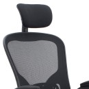 Καρέκλα γραφείου διευθυντική Falcon Megapap με ύφασμα Mesh χρώμα μαύρο 68x65x119/129εκ.