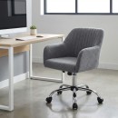 Καρέκλα γραφείου Lana Megapap υφασμάτινη χρώμα γκρι 61x61x80/90εκ.