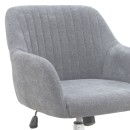 Καρέκλα γραφείου Lana Megapap υφασμάτινη χρώμα γκρι 61x61x80/90εκ.