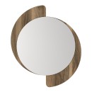 Καθρέπτης τοίχου Sevilla Μegapap χρώμα καρυδί 59,2x2,2x69εκ.