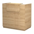 Γραφείο υποδοχής - reception Lemmon Megapap χρώμα φυσικό οξιάς 120x70x110εκ.