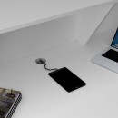 Γραφείο υποδοχής - reception Gemini Megapap χρώμα λευκό 180x70x110εκ.