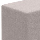 Σκαμπώ Linda Megapap υφασμάτινο χρώμα μπεζ 40x40x40εκ.