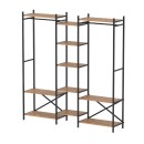 Ντουλάπα ρούχων ανοιχτή - Έπιπλο εισόδου Openix Megapap χρώμα pine oak 171,7x34,2x180,7εκ.