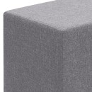 Σκαμπώ Linda Megapap υφασμάτινο χρώμα γκρι 40x40x40εκ.