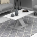 Τραπεζάκι σαλονιού Marcello Megapap χρώμα λευκό 110x55x47εκ.