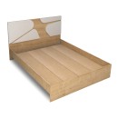 Κρεβάτι Bergamo Megapap χρώμα φυσικό οξιάς 160x200εκ.
