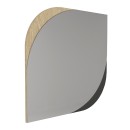 Καθρέπτης τοίχου Lava Μegapap χρώμα rota oak - ανθρακί 70x2,2x70εκ.