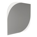 Καθρέπτης τοίχου Lava Μegapap χρώμα λευκό 70x2,2x70εκ.